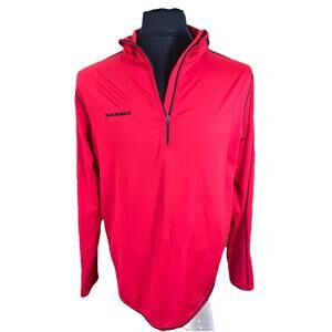 Mammut Performance Red Thermal Long Sleeve Half Zip Men’s Large